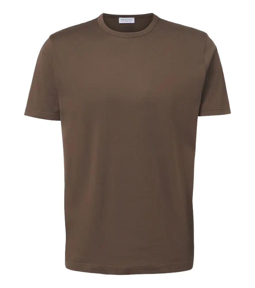 Sunspel Cotton jersey T-shirt | Image 1 Sunspel Cotton jersey T-shirt | Image 1