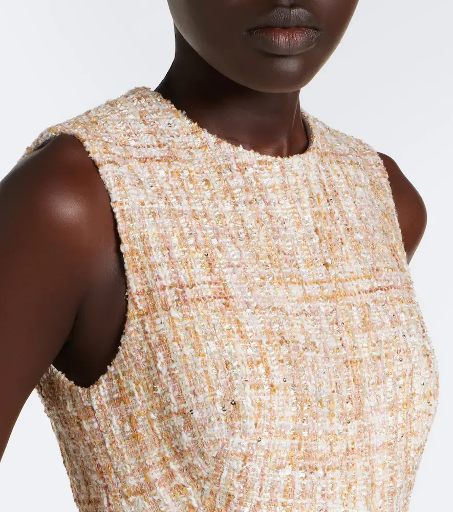 Safiyaa Maisie embellished tweed midi dress | Thumbnail 3 Safiyaa Maisie embellished tweed midi dress | Thumbnail 3
