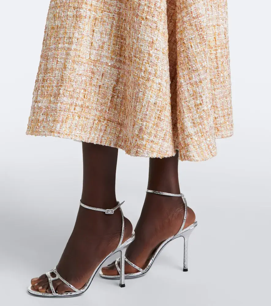 Safiyaa Maisie embellished tweed midi dress | Thumbnail 6 Safiyaa Maisie embellished tweed midi dress | Thumbnail 6