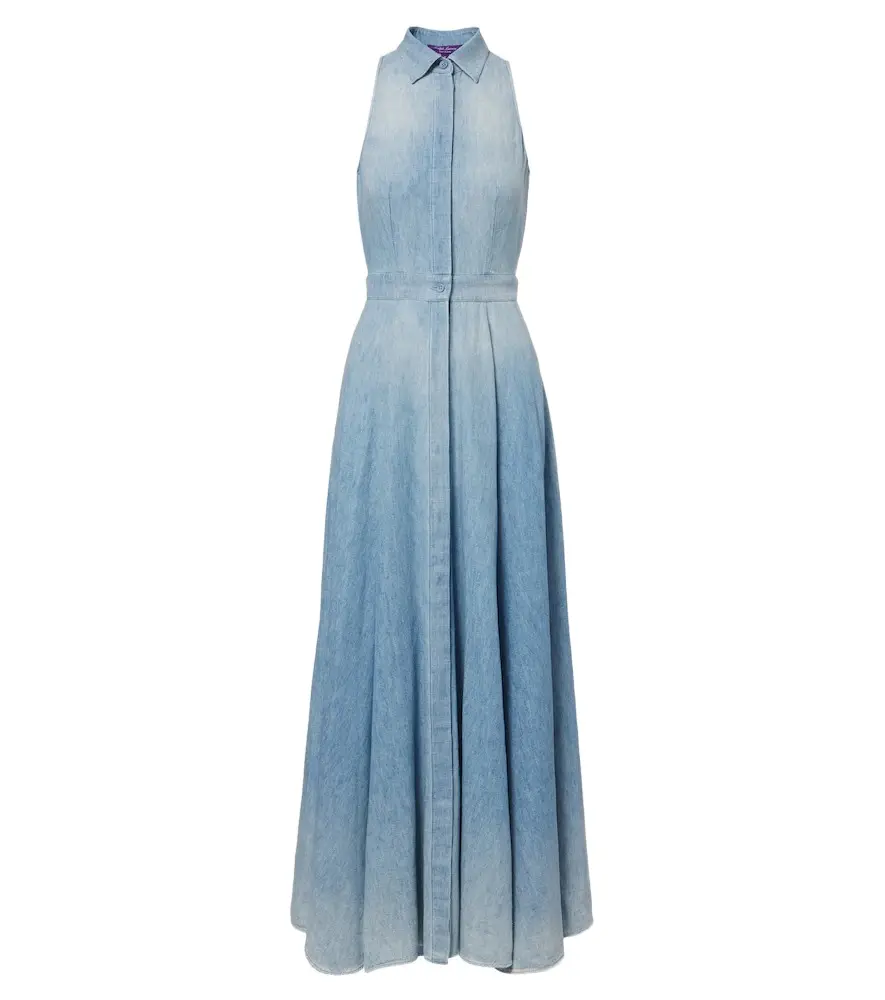 Ralph Lauren Collection Peyten denim maxi dress | Image 1 Ralph Lauren Collection Peyten denim maxi dress | Image 1