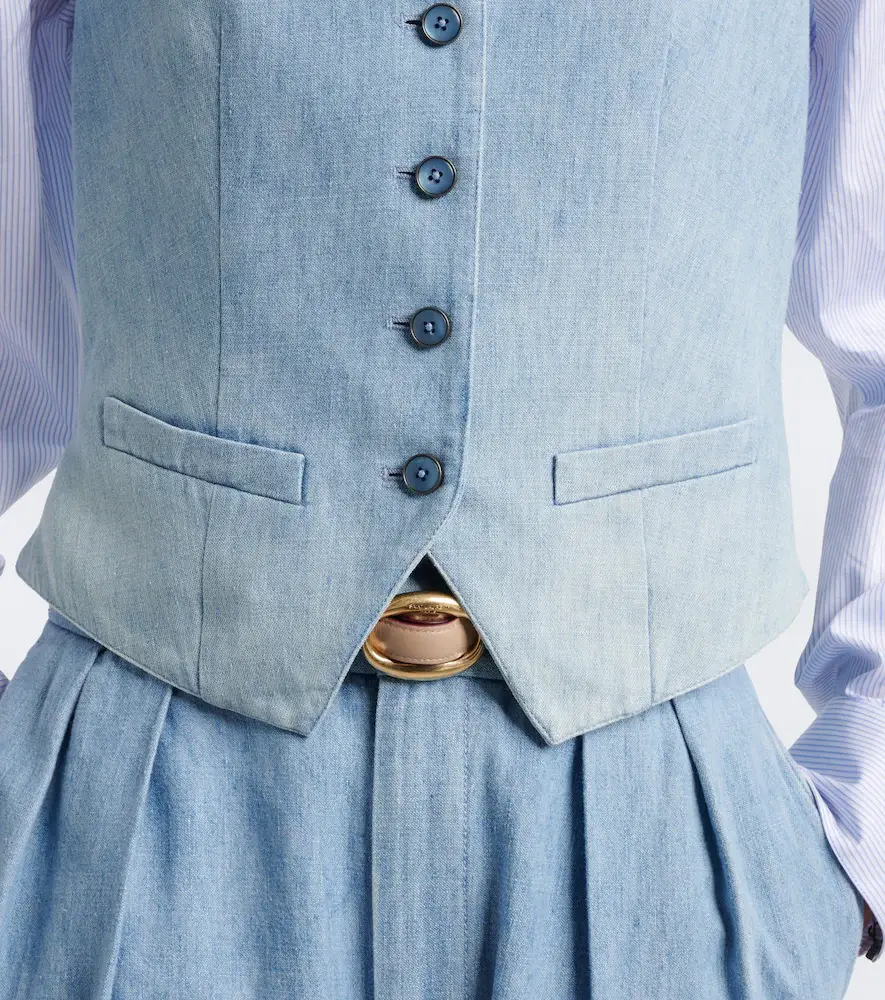 Ralph Lauren Collection Denim vest | Thumbnail 2 Ralph Lauren Collection Denim vest | Thumbnail 2