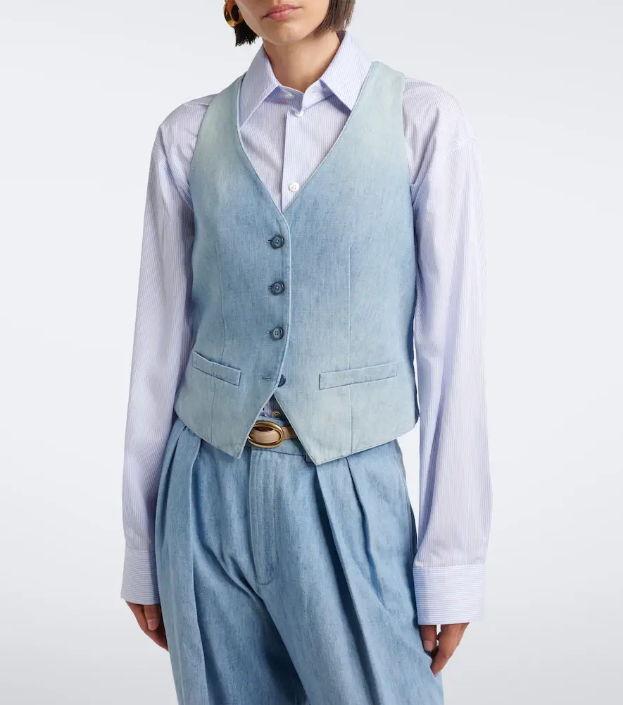 Ralph Lauren Collection Denim vest | Thumbnail 5 Ralph Lauren Collection Denim vest | Thumbnail 5