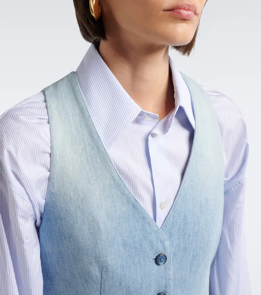 Ralph Lauren Collection Denim vest | Thumbnail 6 Ralph Lauren Collection Denim vest | Thumbnail 6