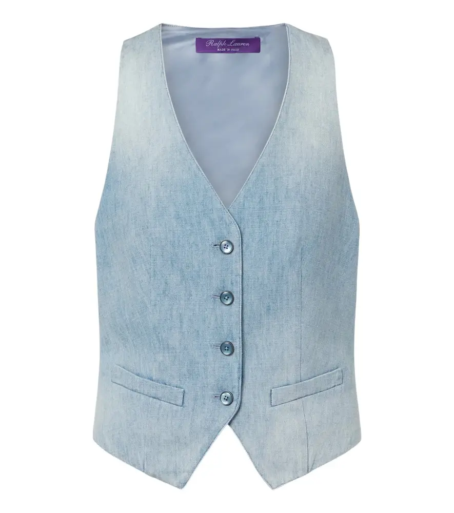 Ralph Lauren Collection Denim vest | Image 1 Ralph Lauren Collection Denim vest | Image 1