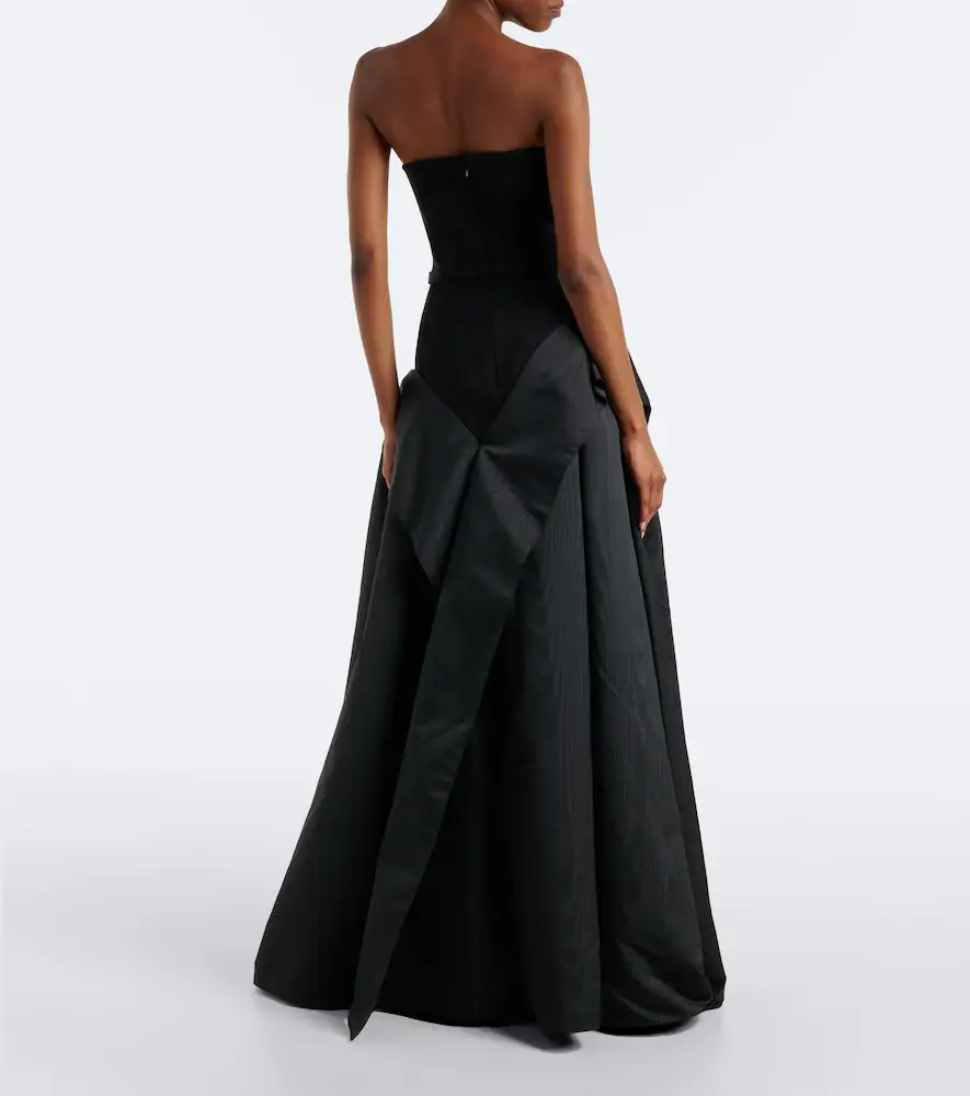 Safiyaa Anneline ruffled strapless gown | Thumbnail 3 Safiyaa Anneline ruffled strapless gown | Thumbnail 3