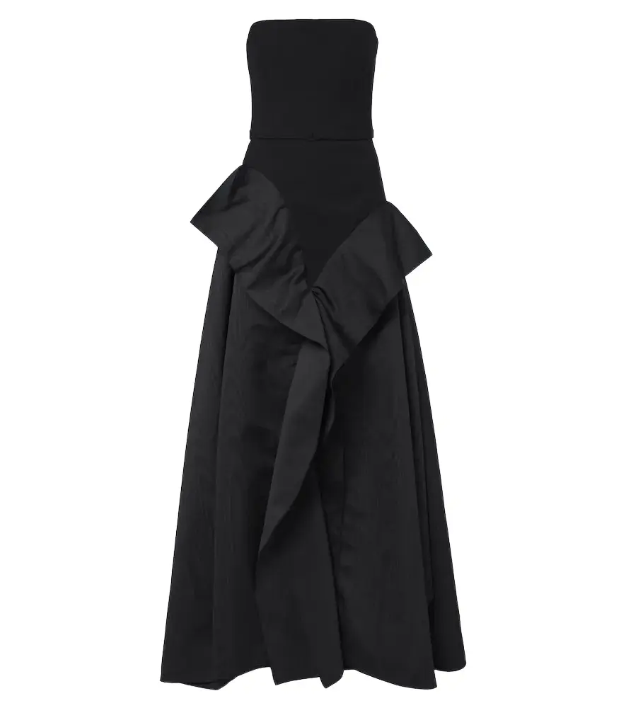 Safiyaa Anneline ruffled strapless gown | Image 1 Safiyaa Anneline ruffled strapless gown | Image 1