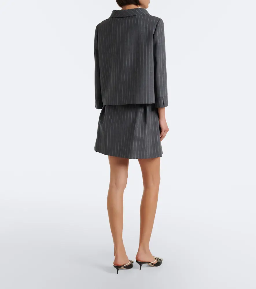 Valentino Garavani Pinstripe virgin wool miniskirt | Thumbnail 3 Valentino Garavani Pinstripe virgin wool miniskirt | Thumbnail 3