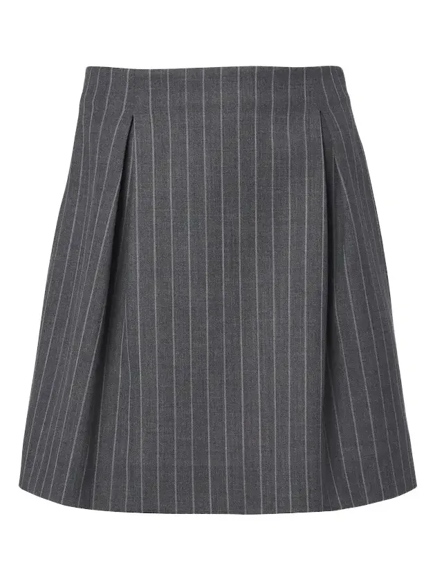 Pinstripe virgin wool miniskirt Pinstripe virgin wool miniskirt