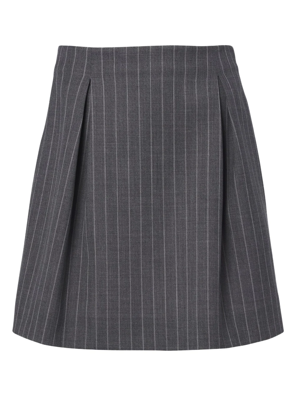 Pinstripe virgin wool miniskirt Pinstripe virgin wool miniskirt