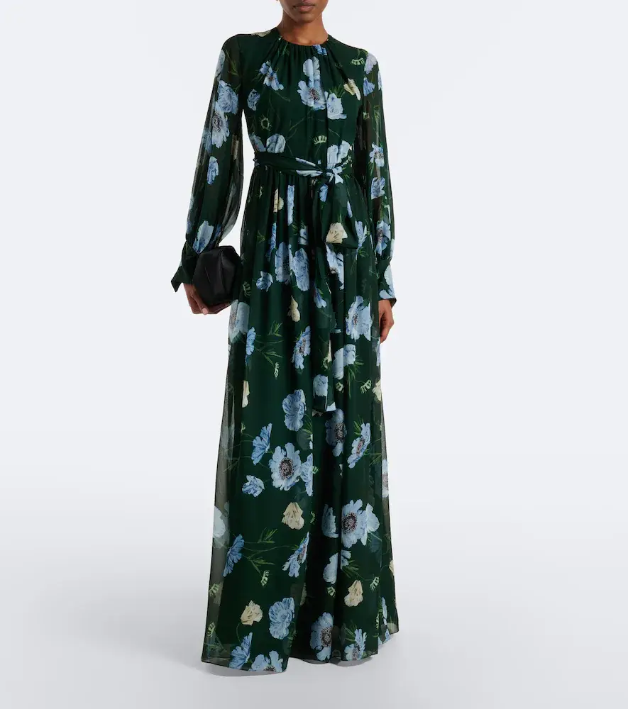 Erdem Floral silk voile gown | Thumbnail 2 Erdem Floral silk voile gown | Thumbnail 2