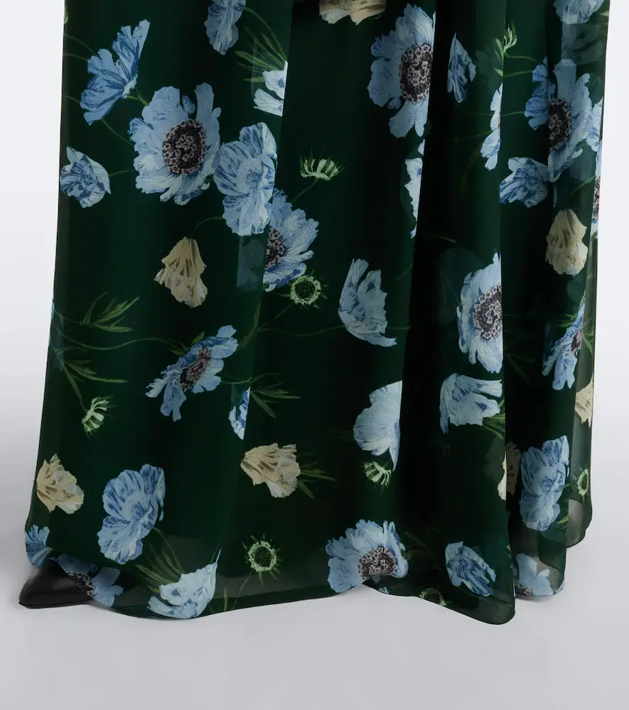 Erdem Floral silk voile gown | Thumbnail 3 Erdem Floral silk voile gown | Thumbnail 3
