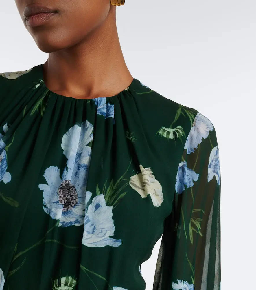 Erdem Floral silk voile gown | Thumbnail 4 Erdem Floral silk voile gown | Thumbnail 4