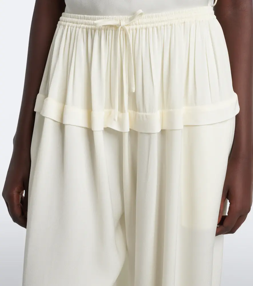 Alaïa Alaïa Crêpe wide-leg pants | Thumbnail 2 Alaïa Alaïa Crêpe wide-leg pants | Thumbnail 2