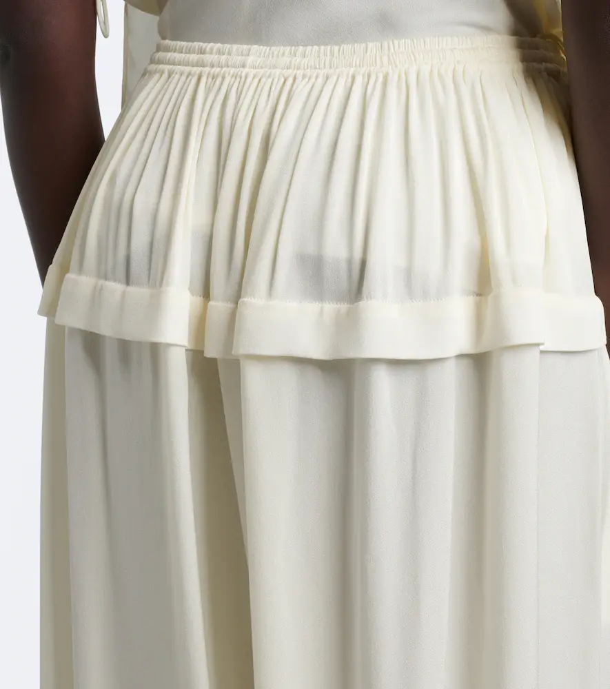 Alaïa Alaïa Crêpe wide-leg pants | Thumbnail 3 Alaïa Alaïa Crêpe wide-leg pants | Thumbnail 3
