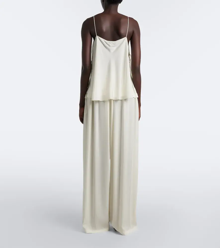 Alaïa Alaïa Crêpe wide-leg pants | Thumbnail 5 Alaïa Alaïa Crêpe wide-leg pants | Thumbnail 5