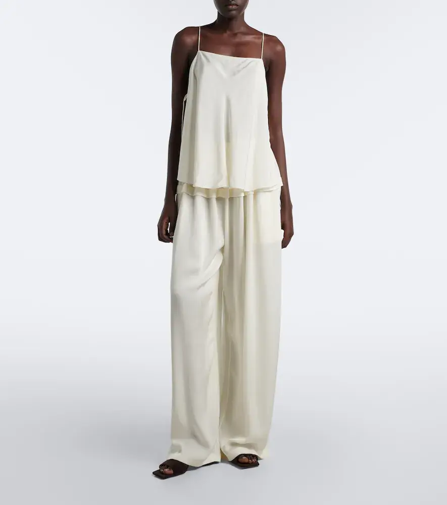 Alaïa Alaïa Crêpe wide-leg pants | Thumbnail 6 Alaïa Alaïa Crêpe wide-leg pants | Thumbnail 6