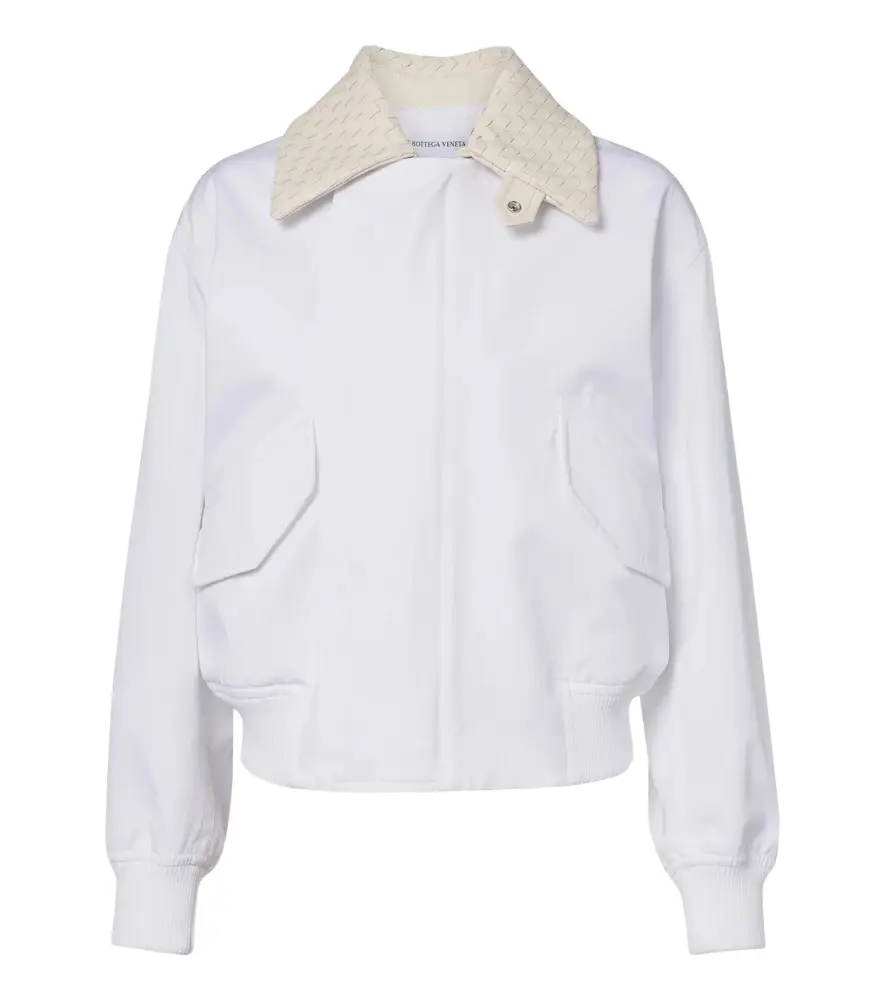 Bottega Veneta Intrecciato cotton blouson jacket | Image 1 Bottega Veneta Intrecciato cotton blouson jacket | Image 1