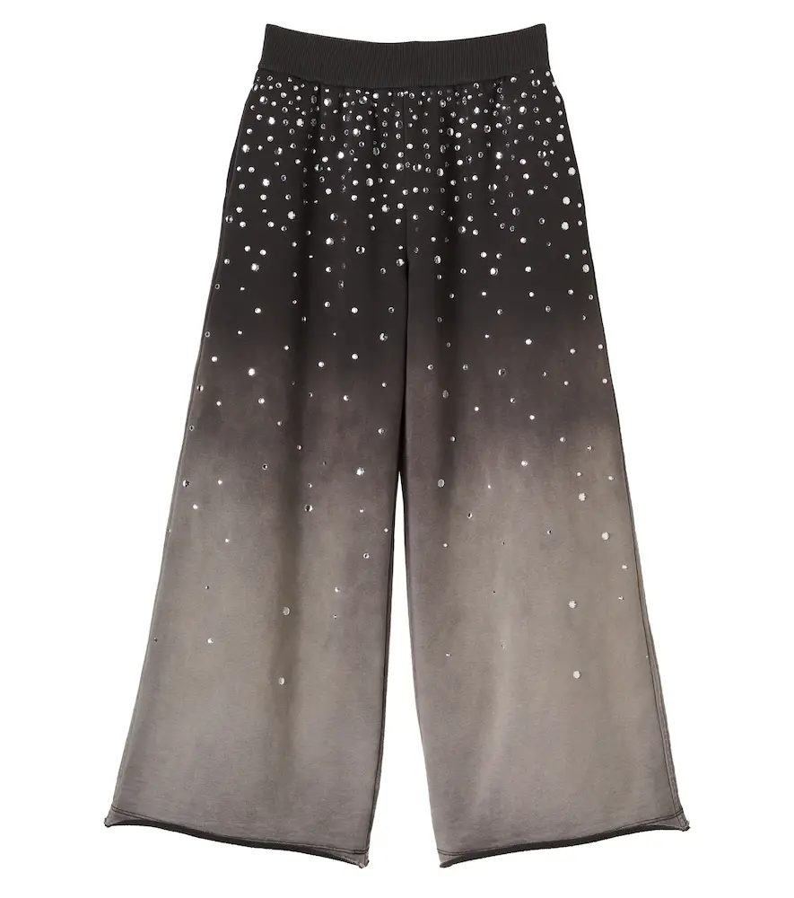 Monnalisa Embellished cotton jersey sweatpants | Image 1 Monnalisa Embellished cotton jersey sweatpants | Image 1