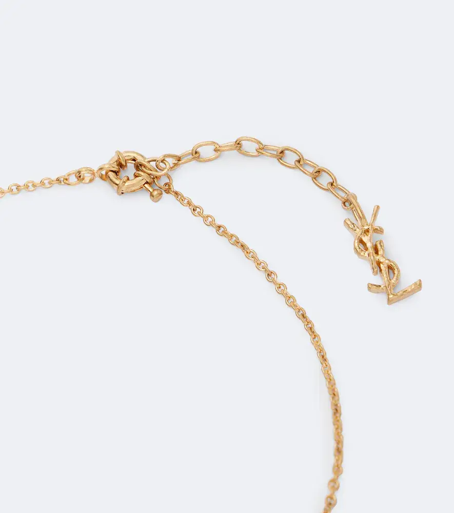 Saint Laurent Cassandre chain necklace | Thumbnail 3