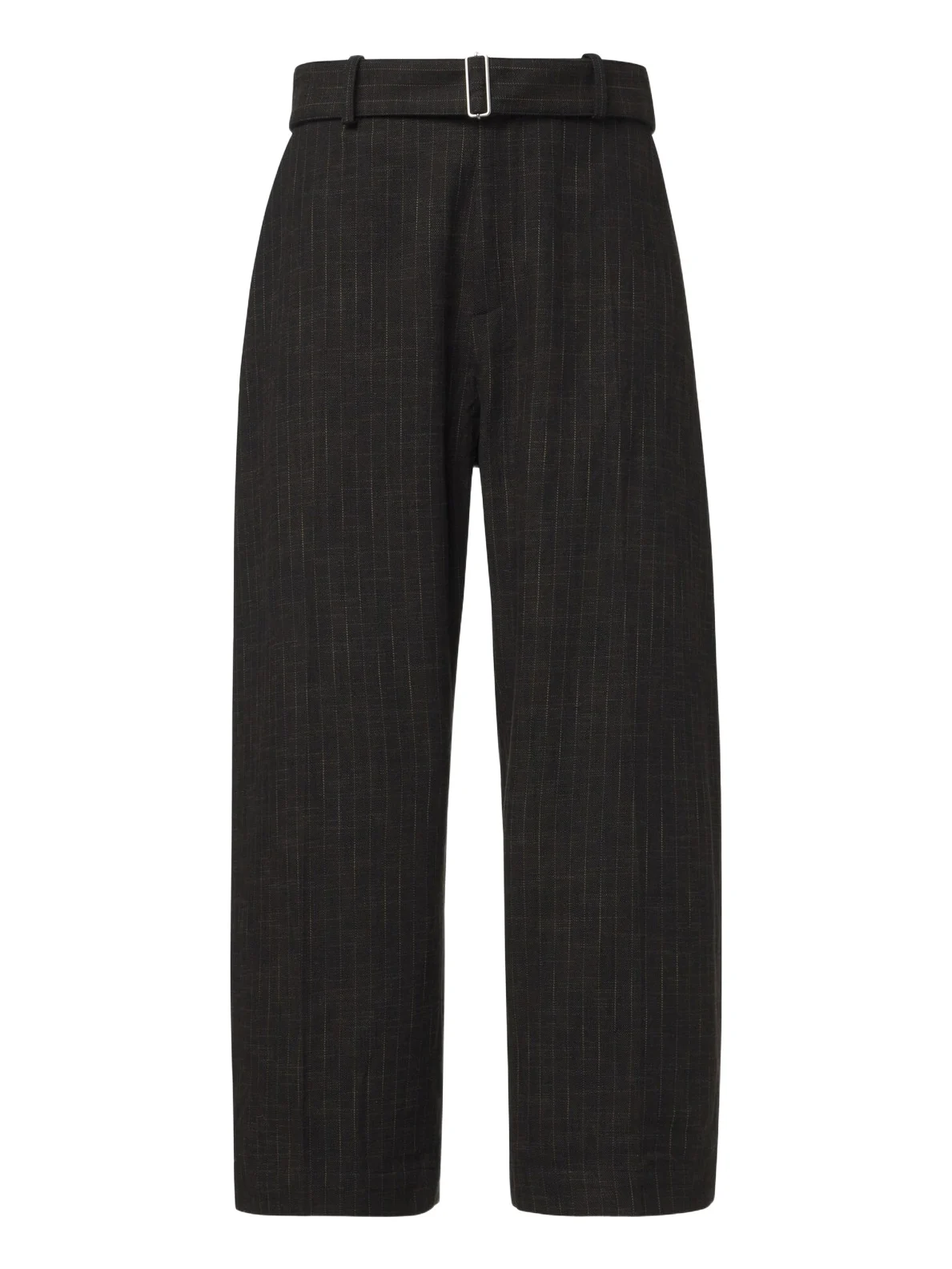 Checked cotton and wool-blend wide-leg pants Checked cotton and wool-blend wide-leg pants
