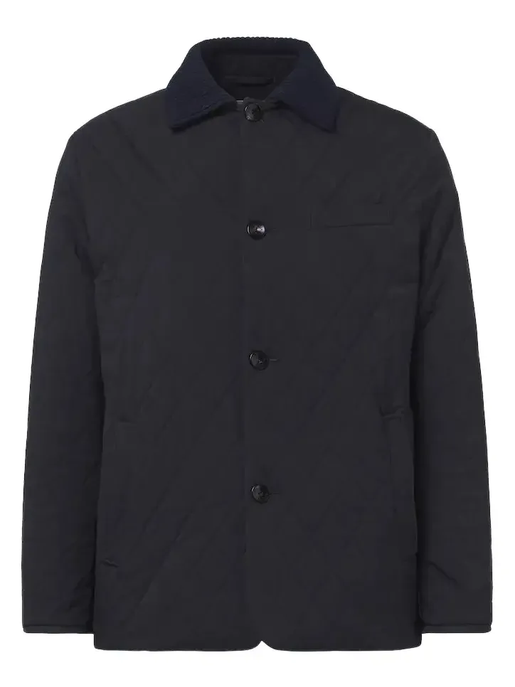 Quilted wool-trimmed jacket Quilted wool-trimmed jacket