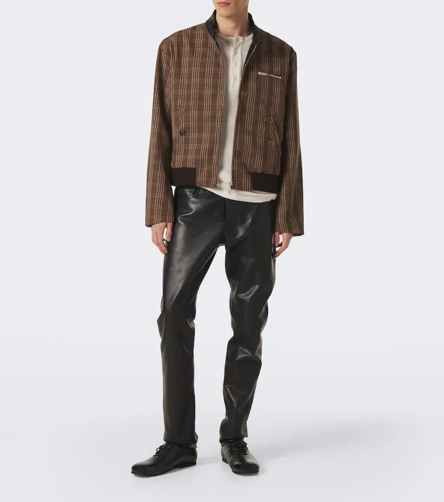 Wales Bonner Axis checked virgin wool jacket | Thumbnail 6 Wales Bonner Axis checked virgin wool jacket | Thumbnail 6
