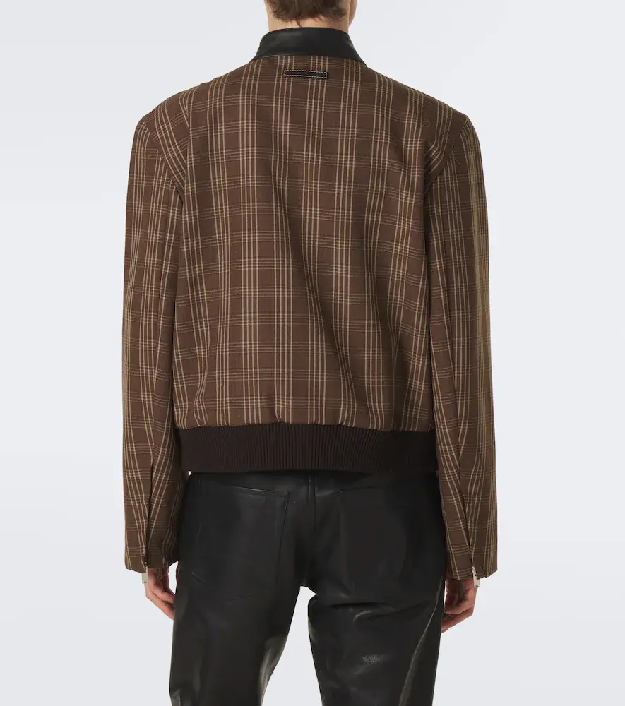 Wales Bonner Axis checked virgin wool jacket | Thumbnail 8 Wales Bonner Axis checked virgin wool jacket | Thumbnail 8