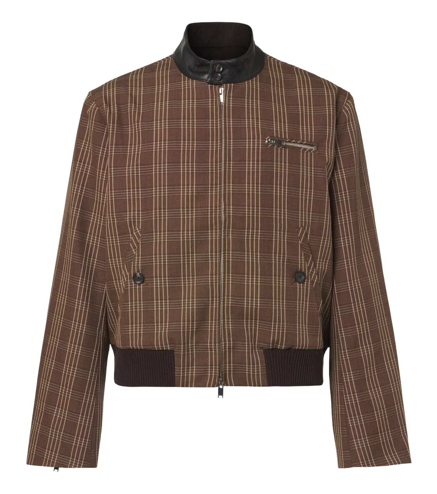 Axis checked virgin wool jacket Axis checked virgin wool jacket