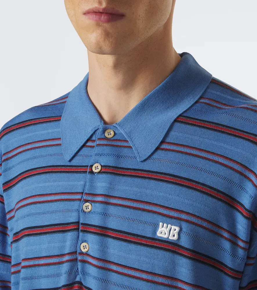 Wales Bonner Beam striped wool polo sweater | Thumbnail 2