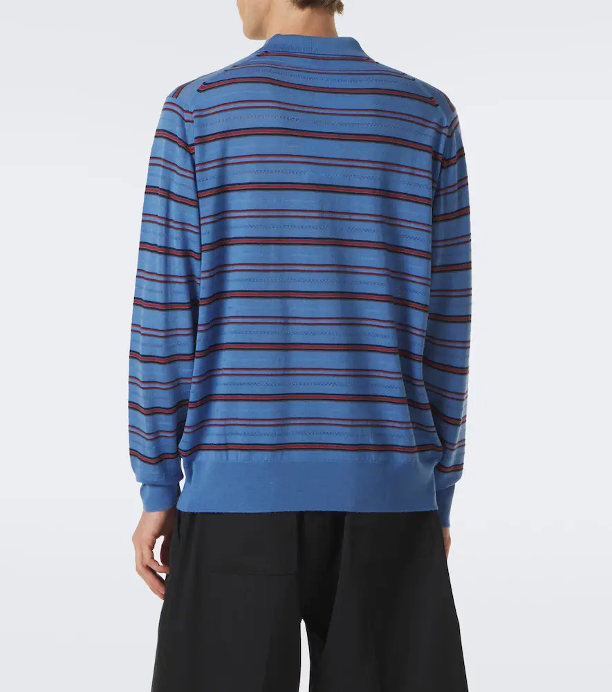 Wales Bonner Beam striped wool polo sweater | Thumbnail 6