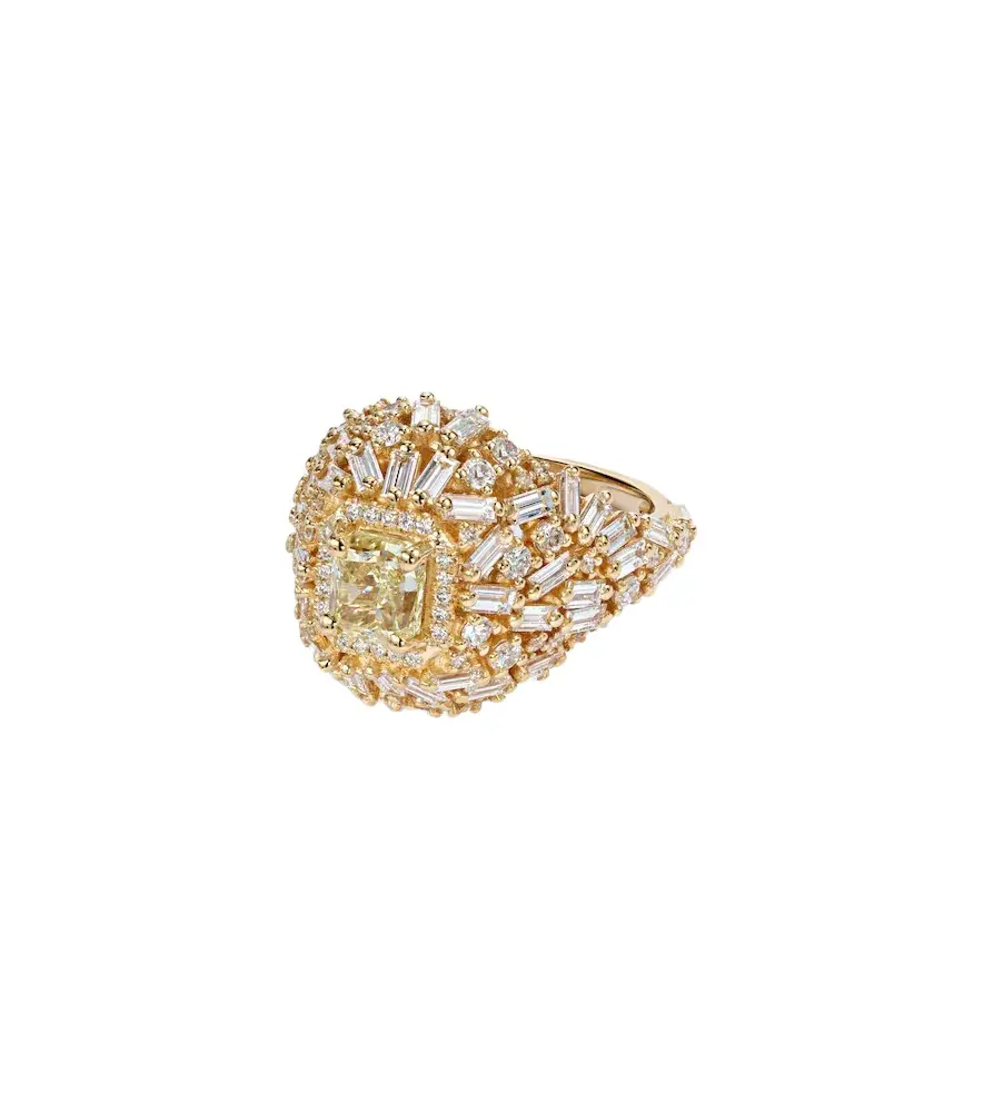 Suzanne Kalan 18kt gold ring with diamonds | Image 1 Suzanne Kalan 18kt gold ring with diamonds | Image 1