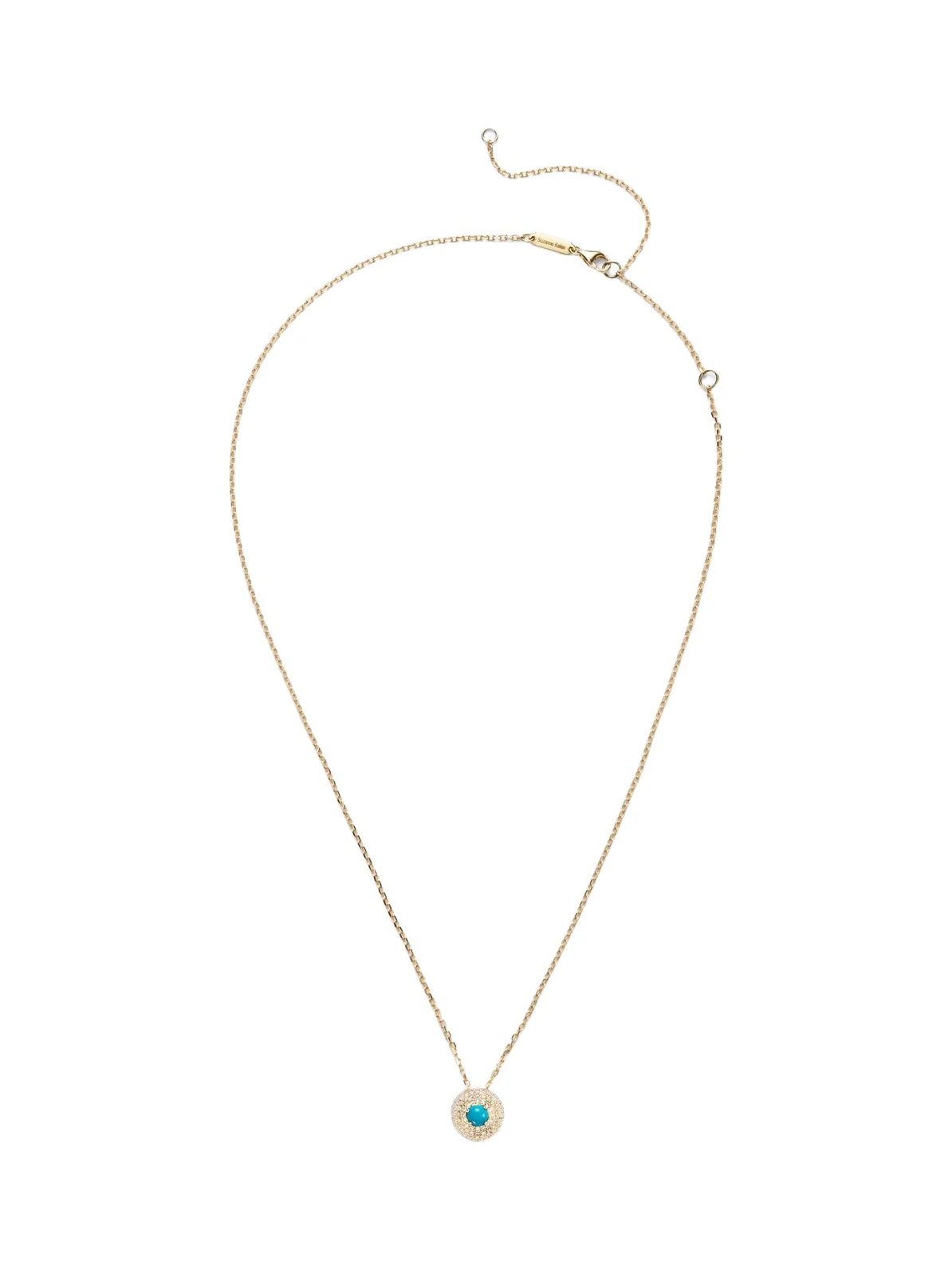 Evil Eye 18kt gold pendant necklace with diamonds and turquoise Evil Eye 18kt gold pendant necklace with diamonds and turquoise