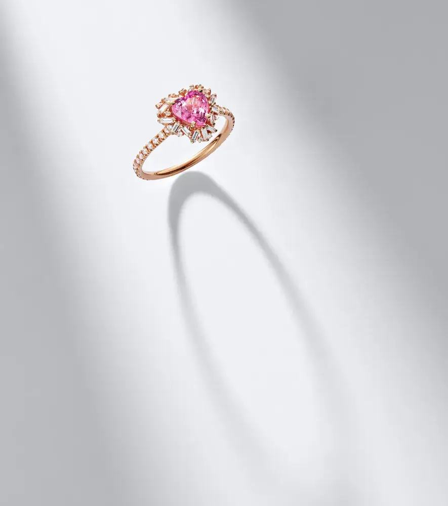 Suzanne Kalan 18kt rose gold ring with sapphire and diamonds | Thumbnail 5 Suzanne Kalan 18kt rose gold ring with sapphire and diamonds | Thumbnail 5