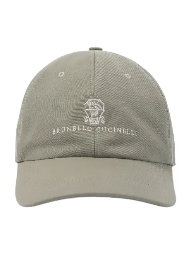 Brunello Cucinelli Logo cotton baseball cap
