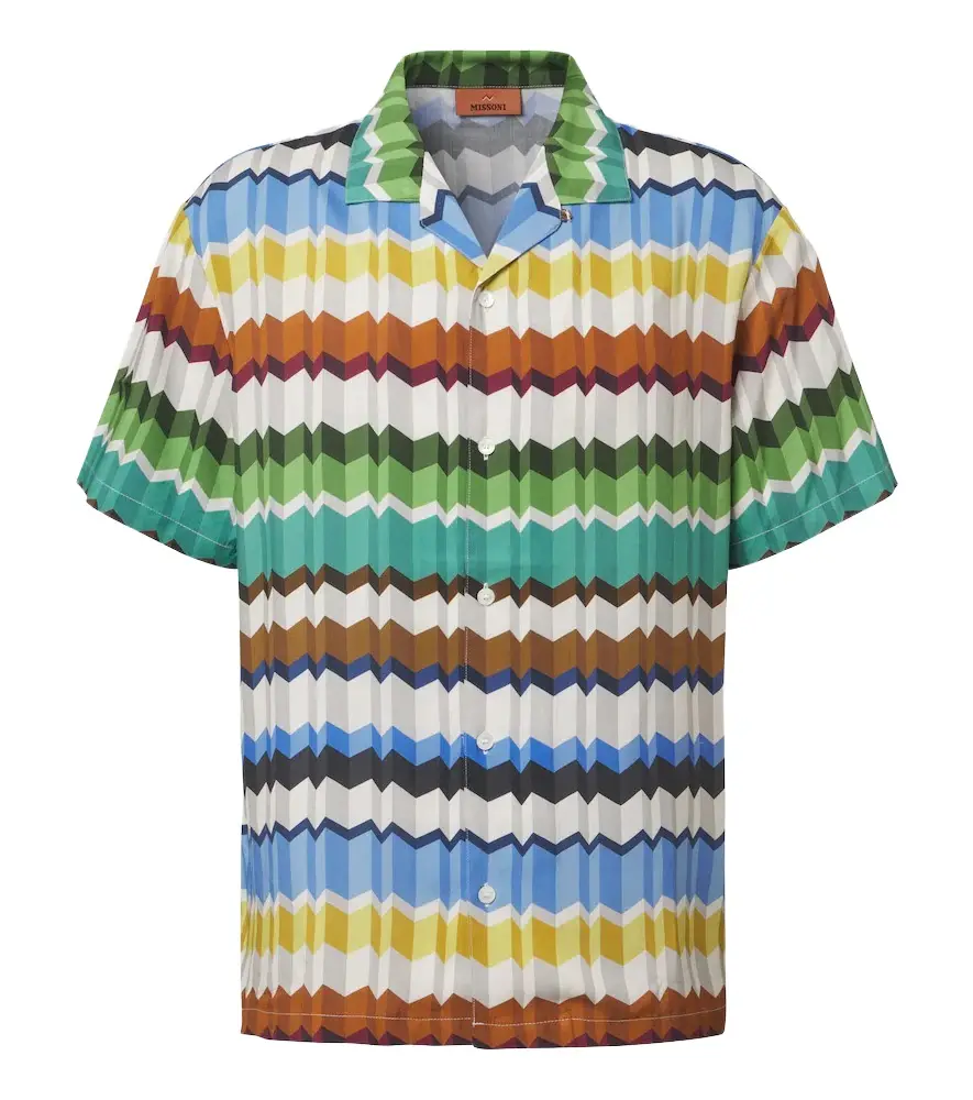 Zigzag bowling shirt