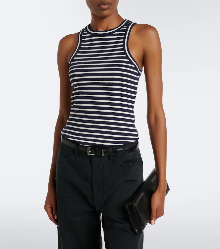 Nili Lotan Hank striped cotton tank top | Thumbnail 4 Nili Lotan Hank striped cotton tank top | Thumbnail 4