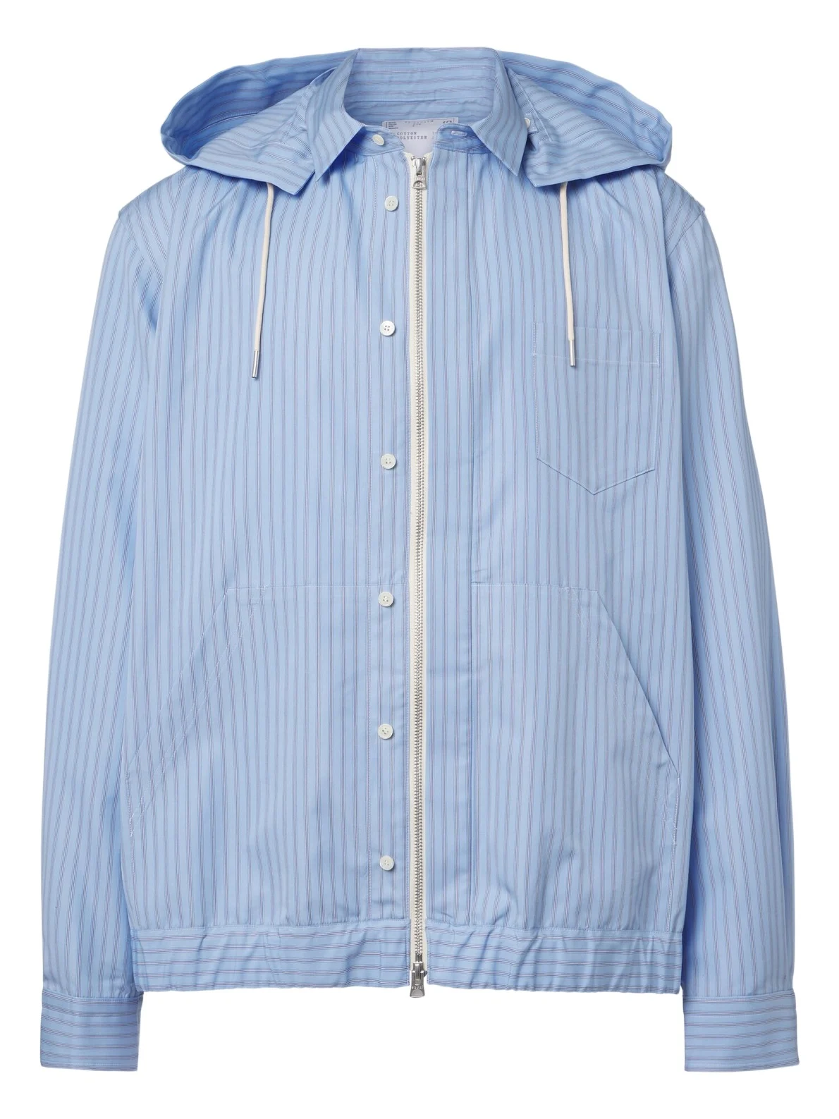 Striped cotton-blend poplin jacket Striped cotton-blend poplin jacket