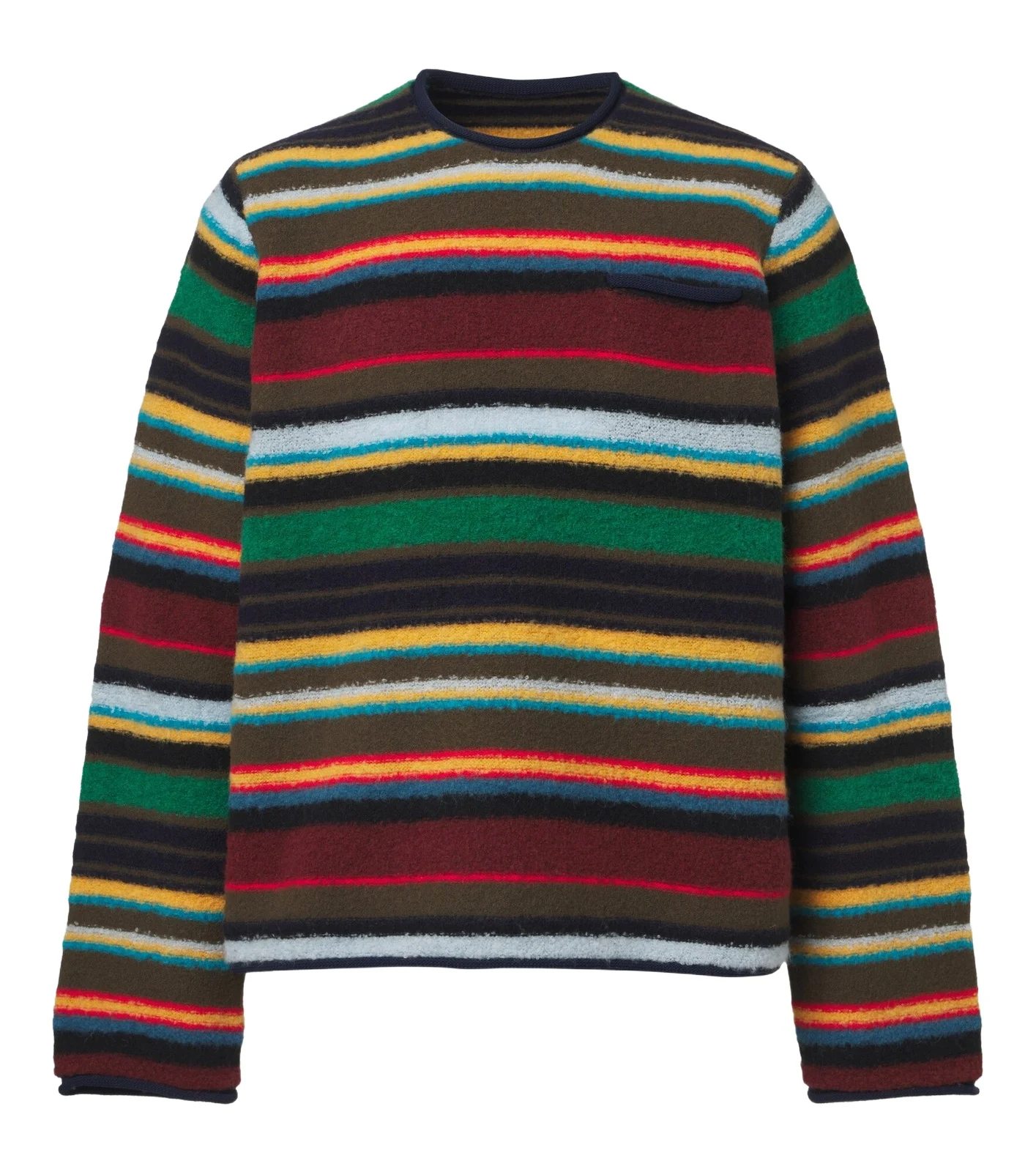 Sacai Striped wool-blend sweater