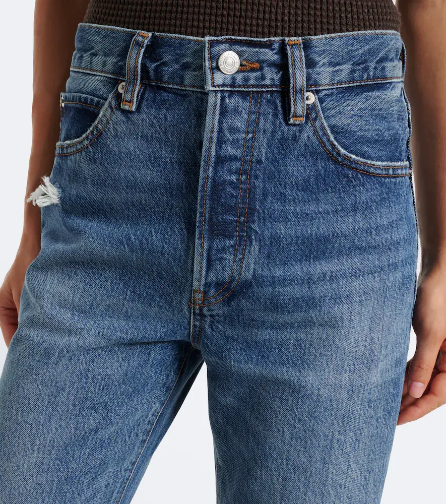 Frame The Vertical distressed straight jeans | Thumbnail 4 Frame The Vertical distressed straight jeans | Thumbnail 4