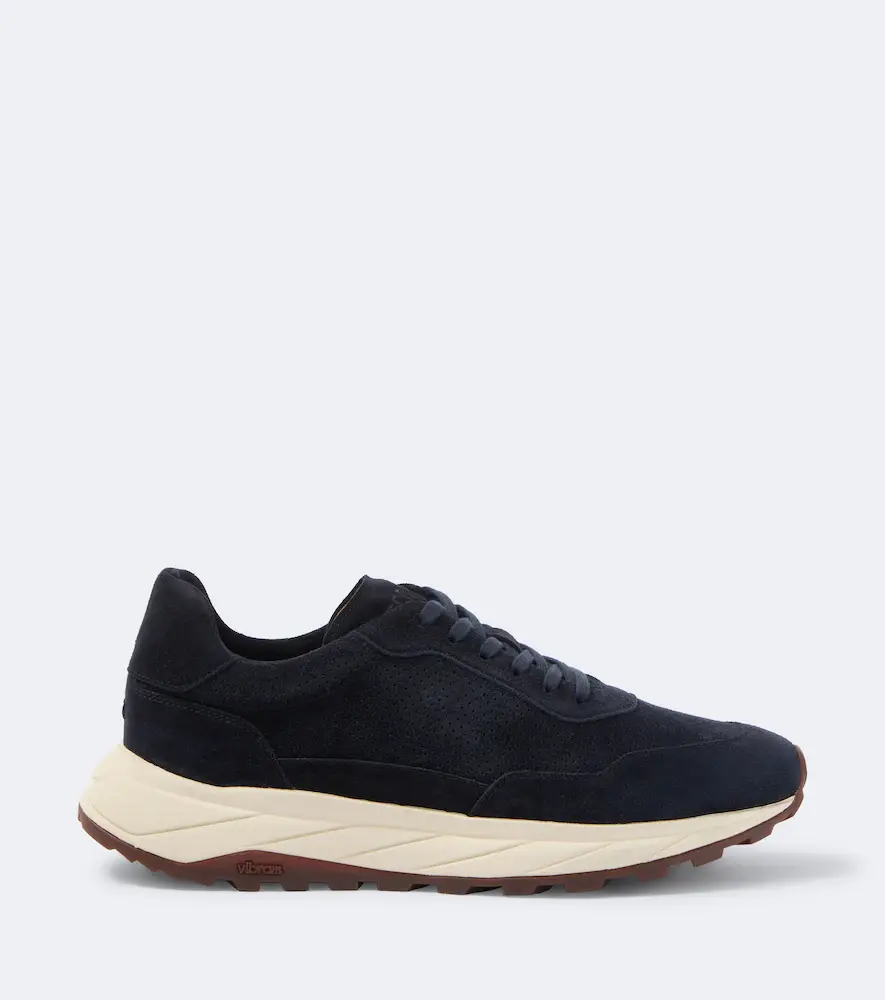 FEDELI Suede-trimmed sneakers | Thumbnail 5