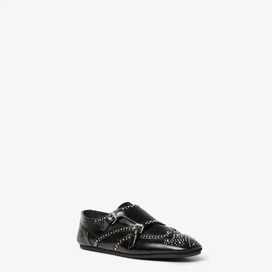 Fendi Stud Leather Double Monk Strap Loafers | Thumbnail 2 Fendi Stud Leather Double Monk Strap Loafers | Thumbnail 2