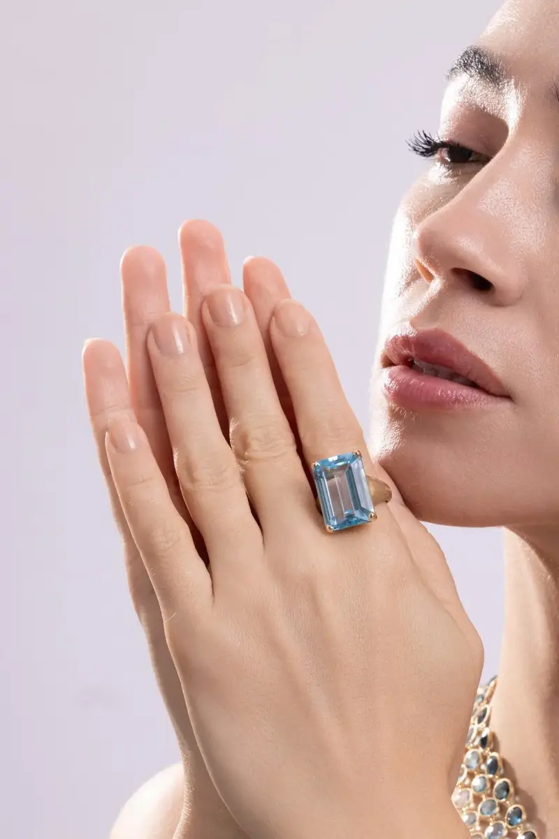 MARCO BICEGO Blue Topaz Murano Ring | Thumbnail 3 MARCO BICEGO Blue Topaz Murano Ring | Thumbnail 3