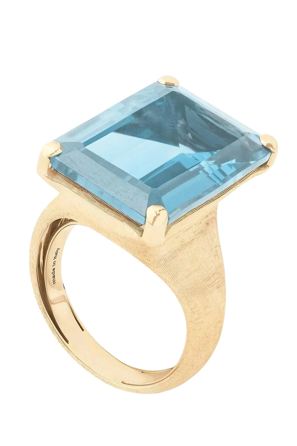Blue Topaz Murano Ring