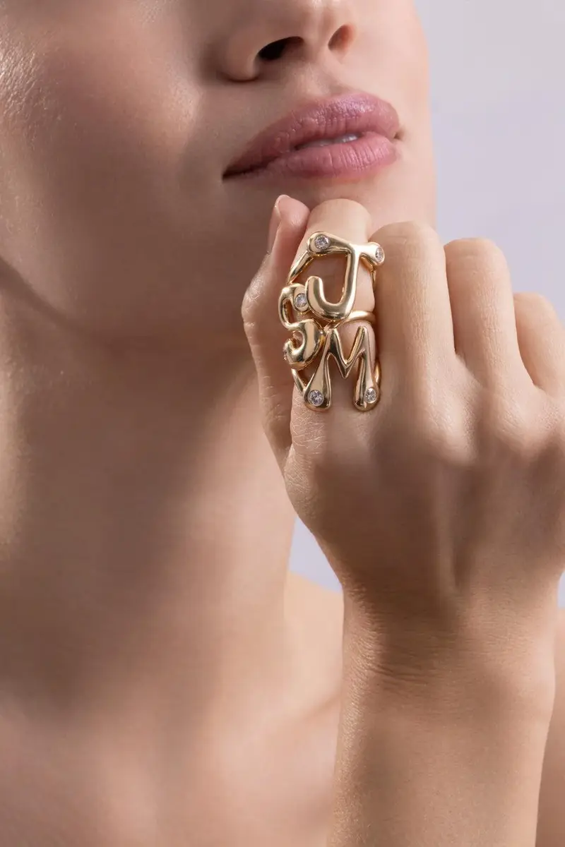 Brent Neale Diamond J Bubble Ring | Thumbnail 3