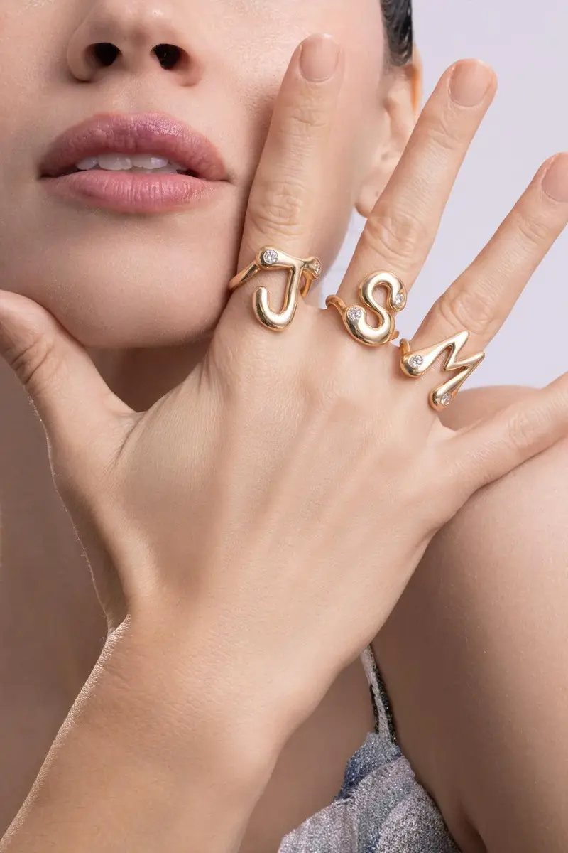 Brent Neale Diamond J Bubble Ring | Thumbnail 4