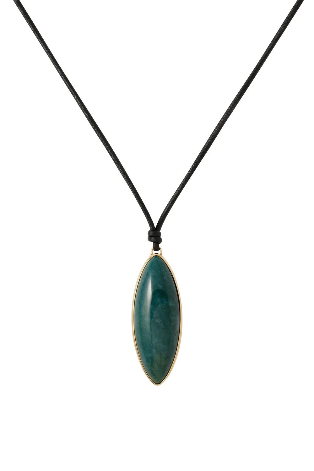 Jennifer Fisher Green Agate Dagger Pendant Necklace