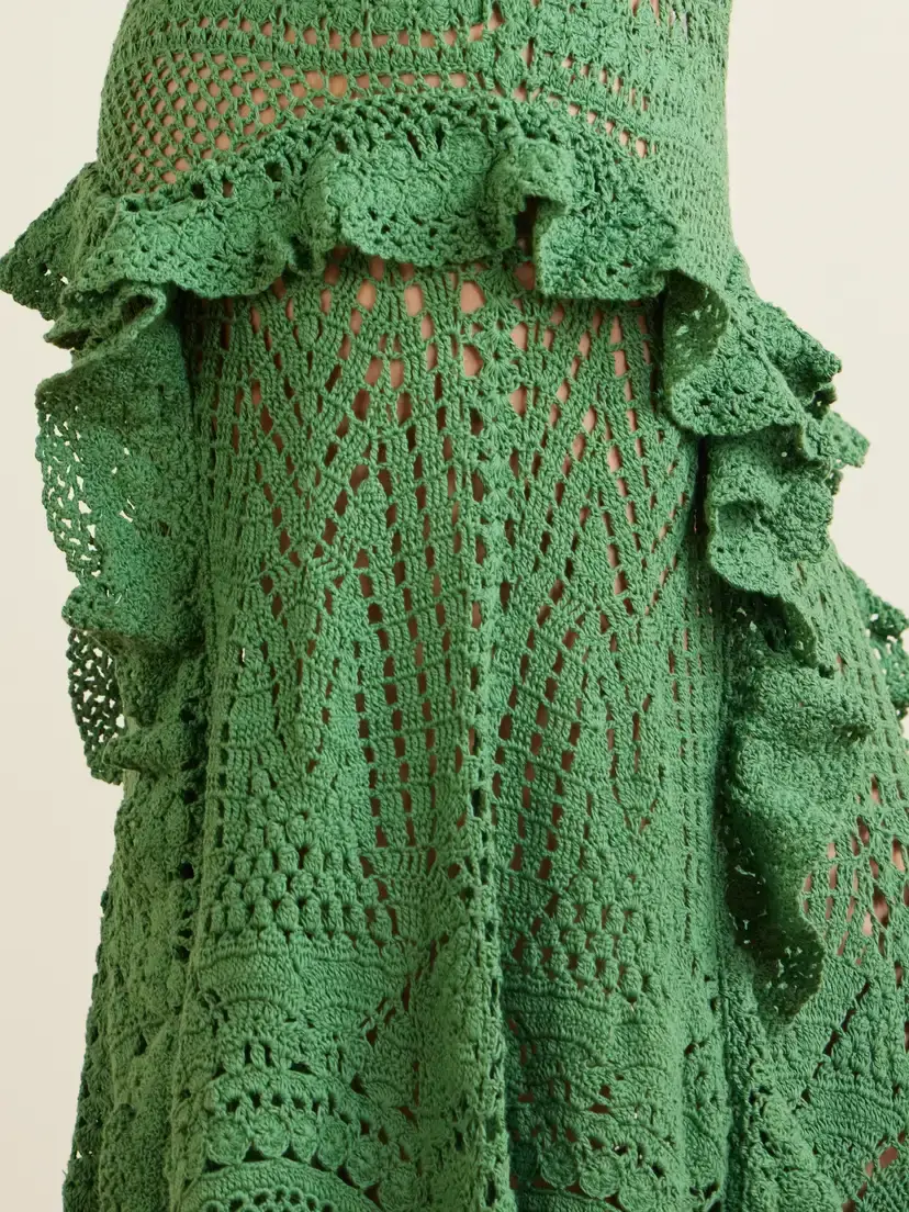 Ulla Johnson Floretta Ruffled Crochet-knit Cotton Midi Skirt | Thumbnail 4 Ulla Johnson Floretta Ruffled Crochet-knit Cotton Midi Skirt | Thumbnail 4
