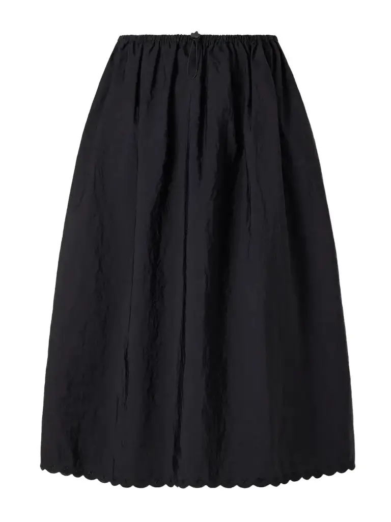 Cecilie Bahnsen Cbfiella Embroidered Scalloped Taffeta Midi Skirt | Image 1 Cecilie Bahnsen Cbfiella Embroidered Scalloped Taffeta Midi Skirt | Image 1
