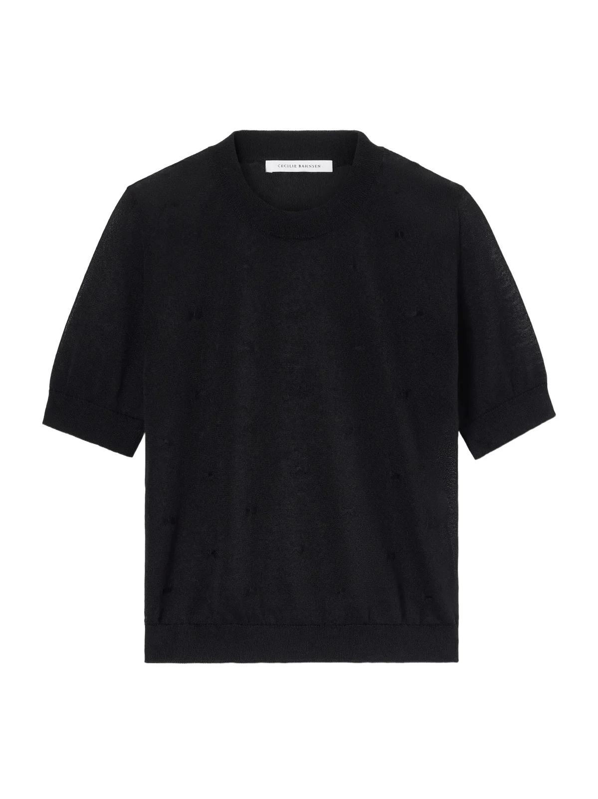 Cecilie Bahnsen Cbfillo Embroidered Knitted Ramie Blouse