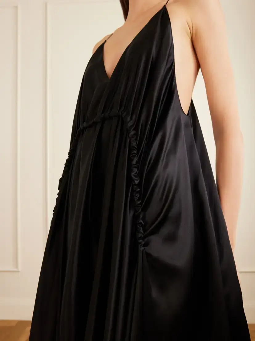 Sharon Wauchob Draped Silk-satin Maxi Dress | Thumbnail 4 Sharon Wauchob Draped Silk-satin Maxi Dress | Thumbnail 4